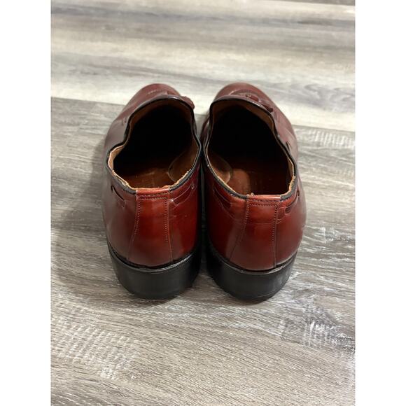 Vintage Allen Edmonds Brown Grayson Leather Tassel Loafers Preppy - Men’s 9.5 main image 4